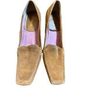 Gently Worn Vintage Ann Marino Muse Cigar Suede Bown Women’s Shoes SIZE 7